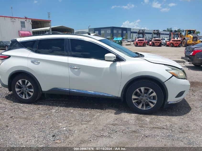 2015 Nissan Murano Sv VIN: 5N1AZ2MG2FN281089 Lot: 39867876