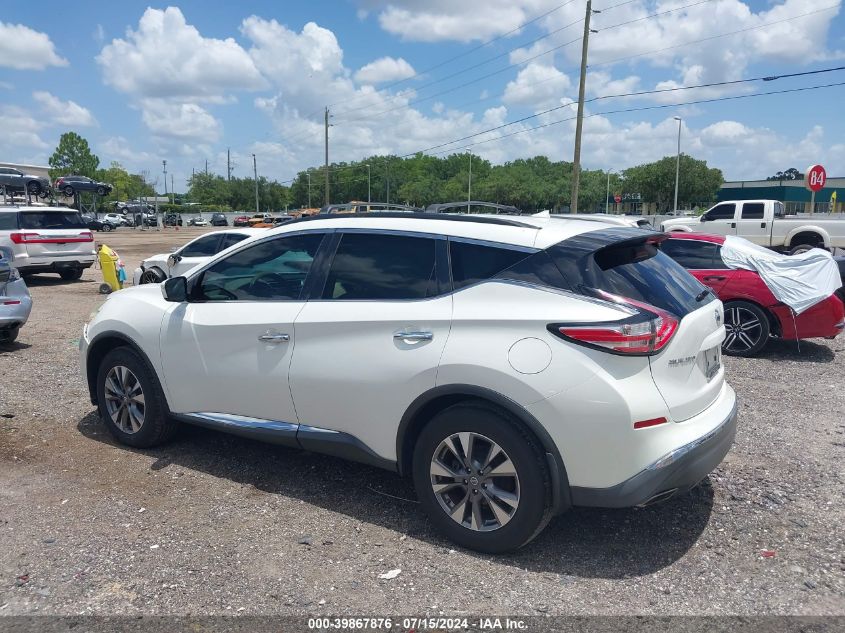 2015 Nissan Murano Sv VIN: 5N1AZ2MG2FN281089 Lot: 39867876