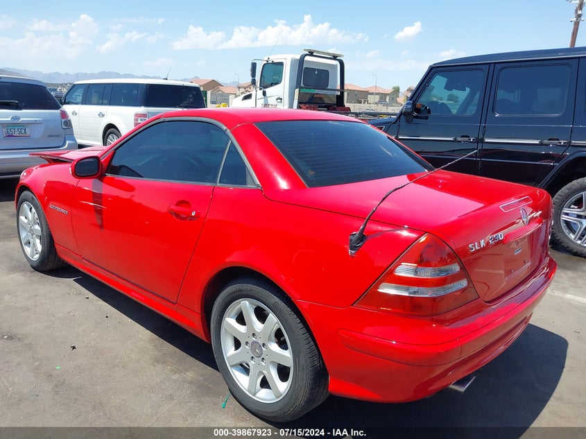 2002 Mercedes-Benz Slk 230 Kompressor VIN: WDBKK49F02F236499 Lot: 39867923