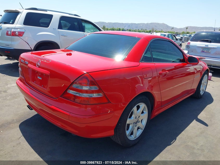 2002 Mercedes-Benz Slk 230 Kompressor VIN: WDBKK49F02F236499 Lot: 39867923