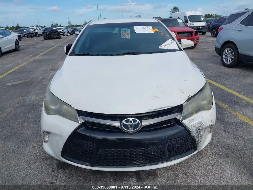 2016 Toyota Camry Se VIN: 4T1BF1FK2GU134299 Lot: 39868001