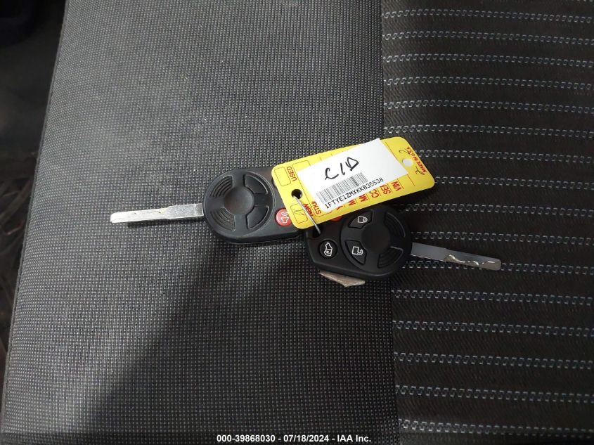 2019 Ford Transit-150 VIN: 1FTYE1ZMXKKB38538 Lot: 39868030