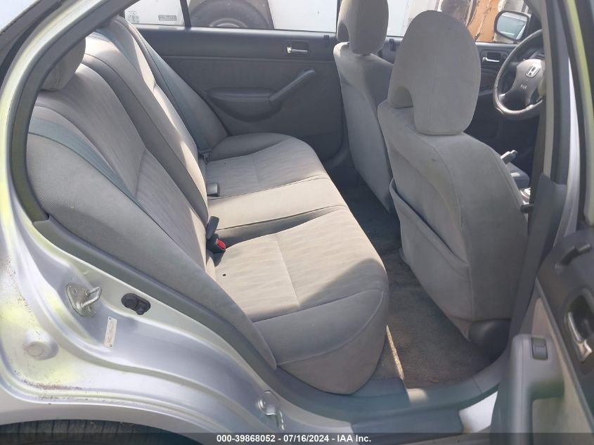 2003 Honda Civic Lx VIN: 2HGES16593H602079 Lot: 39868052