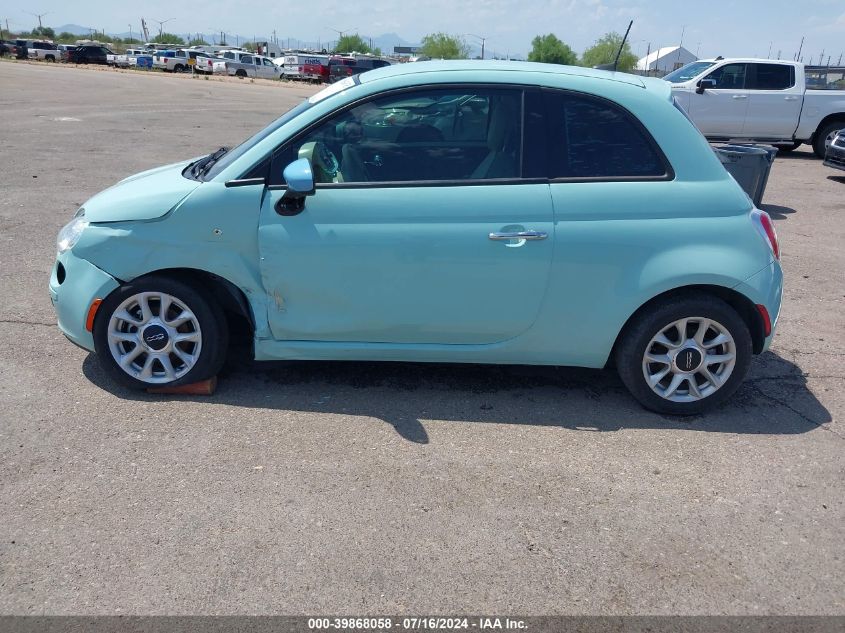2017 Fiat 500 Pop VIN: 3C3CFFKR3HT697905 Lot: 39868058