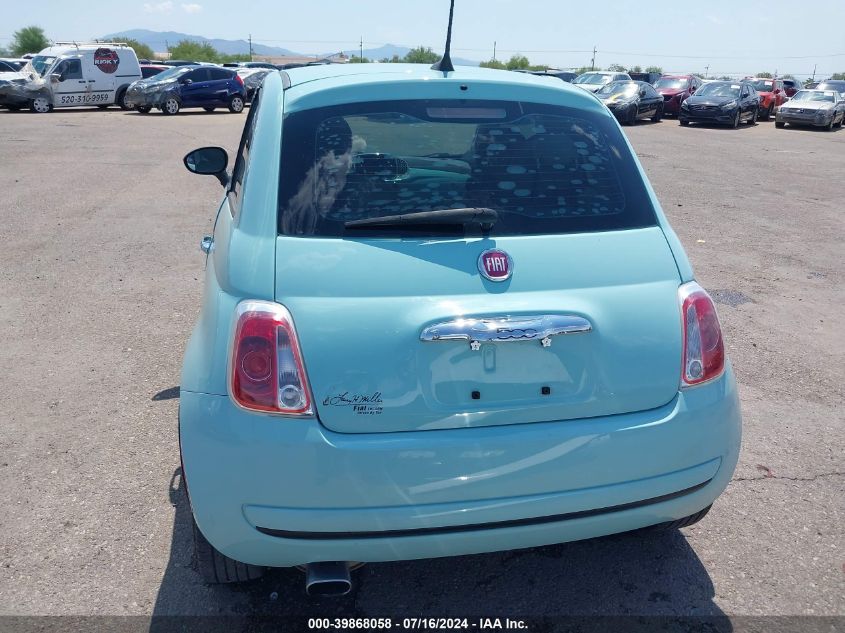 2017 Fiat 500 Pop VIN: 3C3CFFKR3HT697905 Lot: 39868058