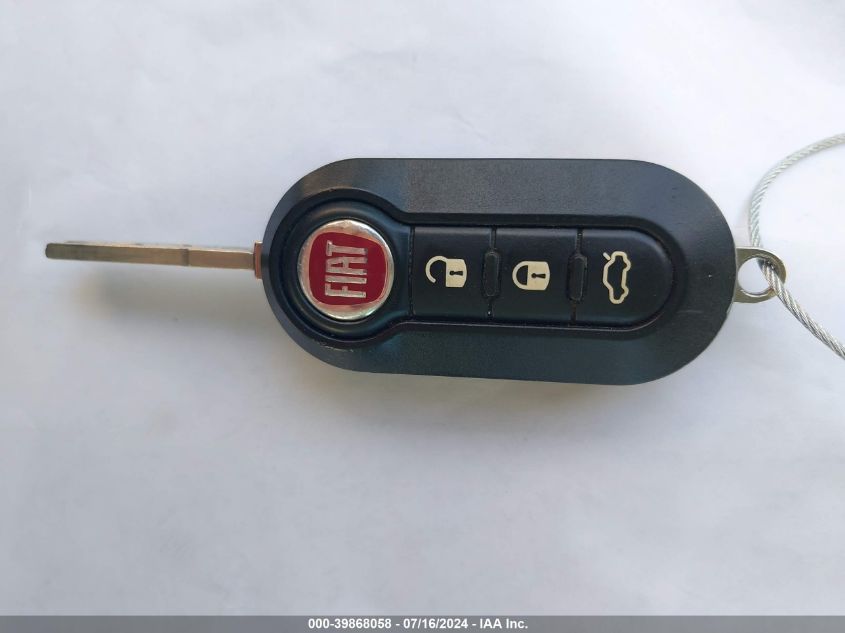 2017 Fiat 500 Pop VIN: 3C3CFFKR3HT697905 Lot: 39868058