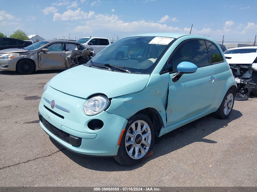 2017 Fiat 500 Pop VIN: 3C3CFFKR3HT697905 Lot: 39868058
