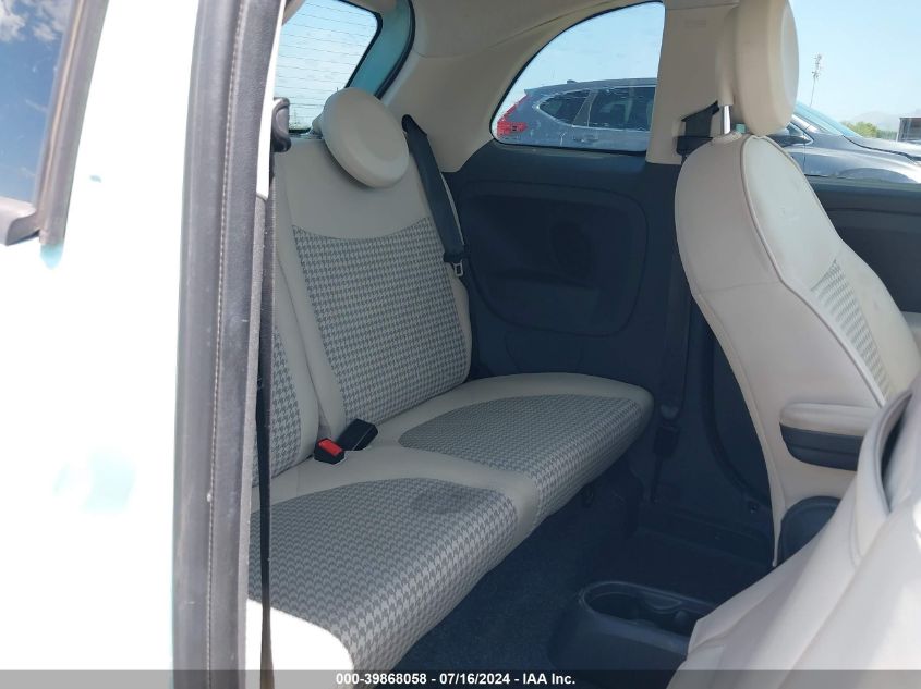 2017 Fiat 500 Pop VIN: 3C3CFFKR3HT697905 Lot: 39868058