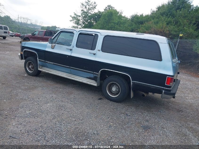 1991 Chevrolet Suburban V1500 VIN: 1GNEV16K7MF143110 Lot: 39868110