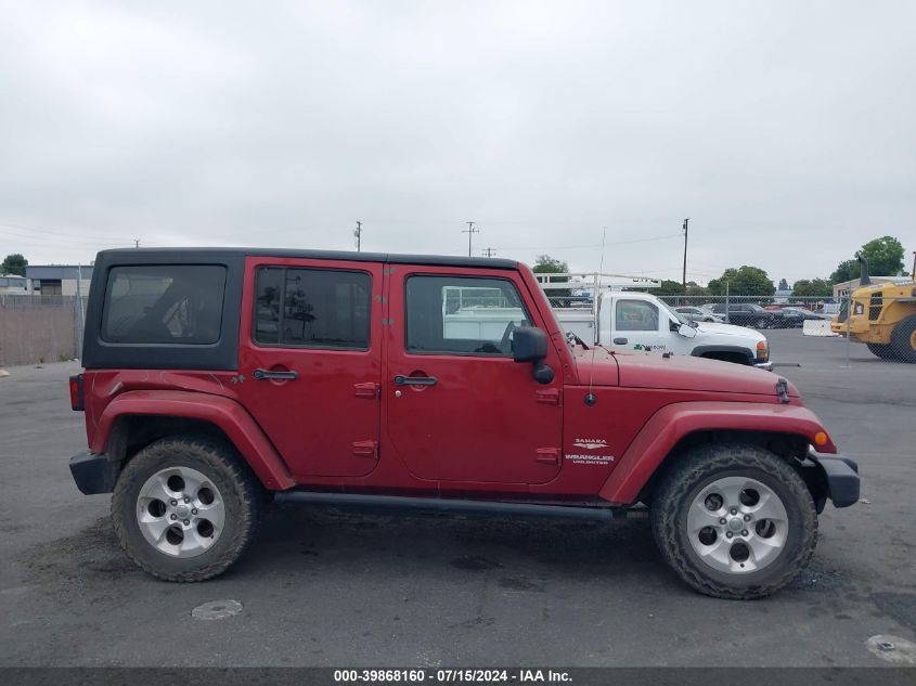 2013 Jeep Wrangler Unlimited Sahara VIN: 1C4HJWEG1DL607456 Lot: 39868160