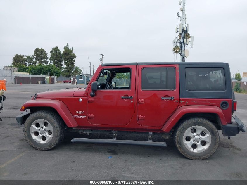 2013 Jeep Wrangler Unlimited Sahara VIN: 1C4HJWEG1DL607456 Lot: 39868160