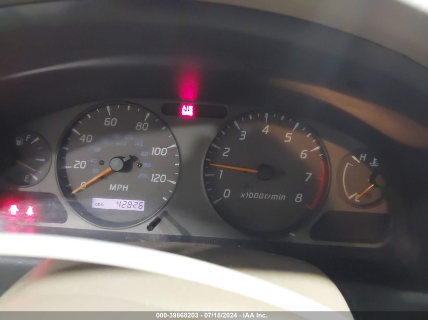 2000 Nissan Sentra Gxe/Xe VIN: 3N1CB51D3YL329329 Lot: 39868203