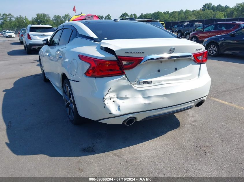 2016 Nissan Maxima 3.5 Platinum VIN: 1N4AA6AP5GC409495 Lot: 39868204