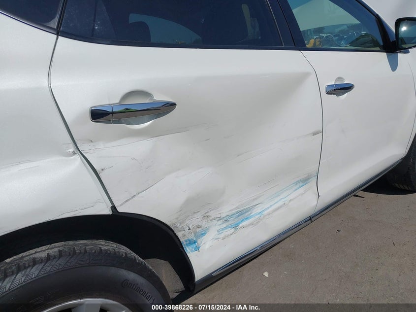 2011 Nissan Murano Sl VIN: JN8AZ1MU9BW050641 Lot: 39868226