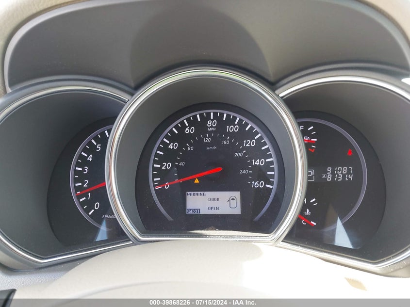 2011 Nissan Murano Sl VIN: JN8AZ1MU9BW050641 Lot: 39868226