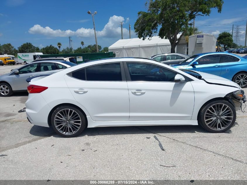 2018 Hyundai Elantra Sport VIN: KMHD04LB6JU586506 Lot: 39868289