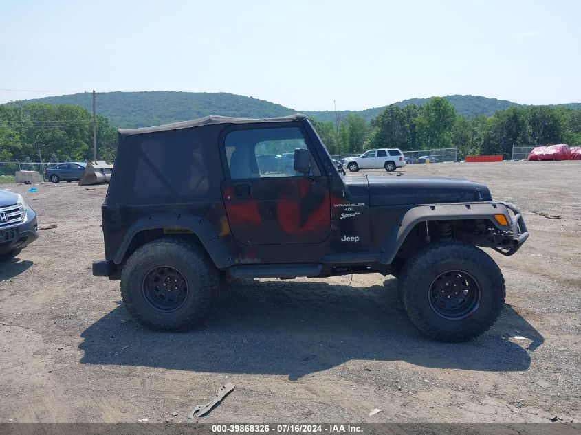 1999 Jeep Wrangler Sport VIN: 1J4FY19S3XP467521 Lot: 39868326