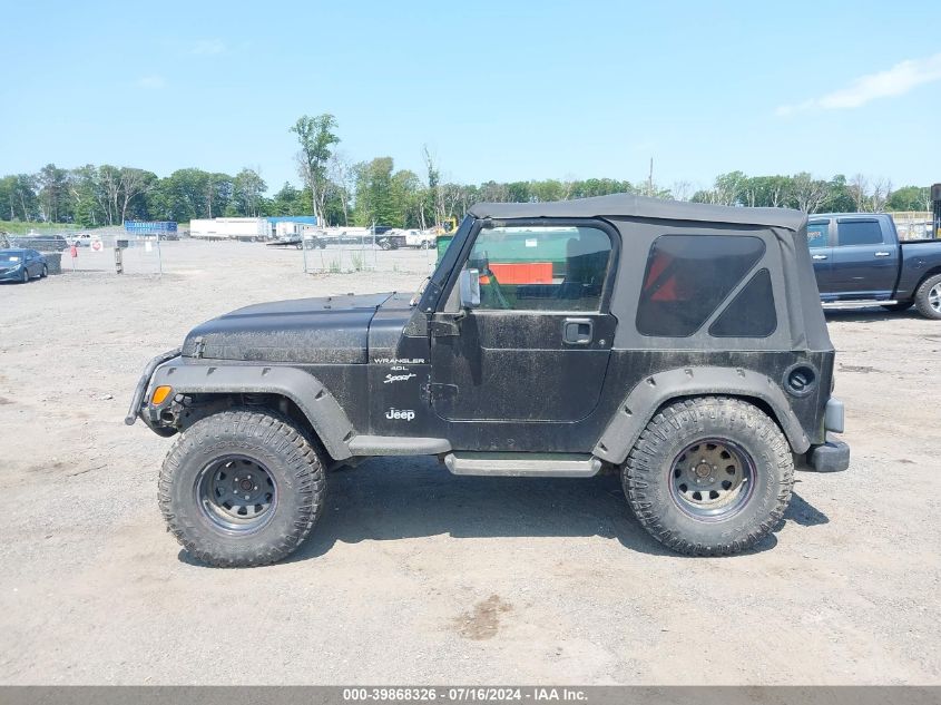 1999 Jeep Wrangler Sport VIN: 1J4FY19S3XP467521 Lot: 39868326