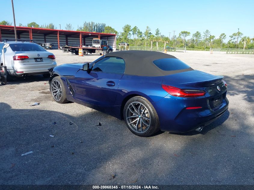 2022 BMW Z4 Sdrive30I VIN: WBAHF3C02NWX96430 Lot: 39868345