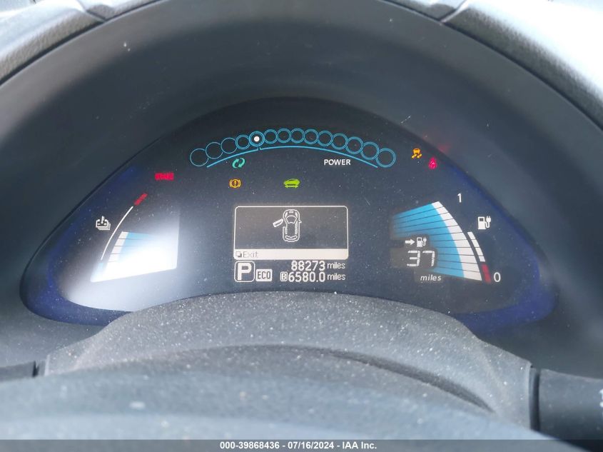 2013 Nissan Leaf S VIN: 1N4AZ0CPXDC416375 Lot: 39868436