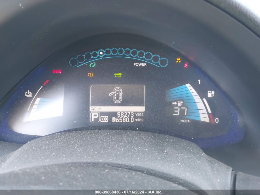 2013 Nissan Leaf S VIN: 1N4AZ0CPXDC416375 Lot: 39868436