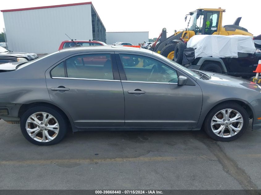 2012 Ford Fusion Se VIN: 3FAHP0HA3CR141327 Lot: 39868440