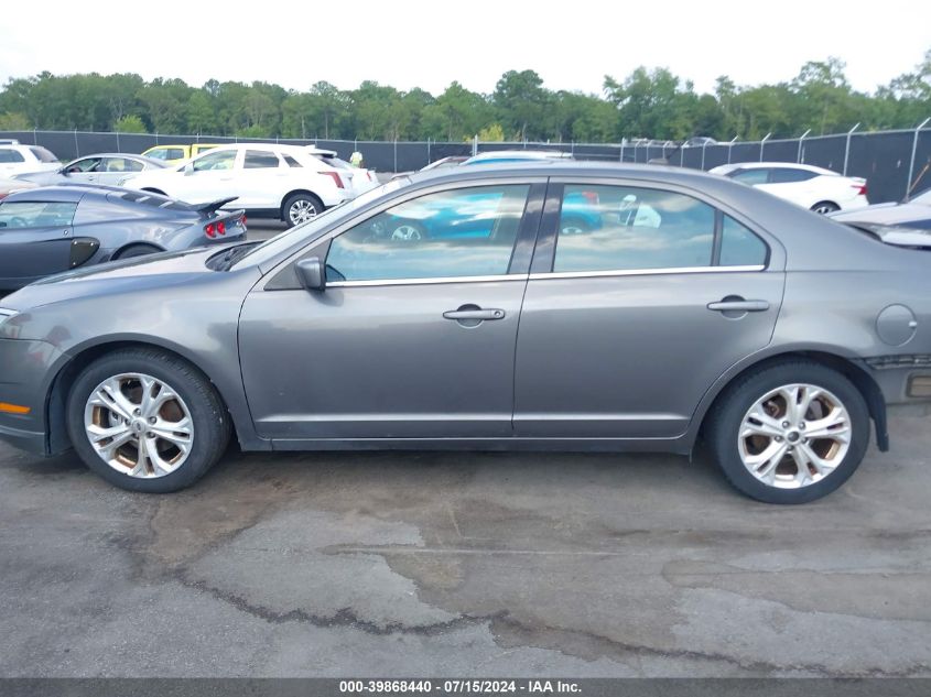 2012 Ford Fusion Se VIN: 3FAHP0HA3CR141327 Lot: 39868440