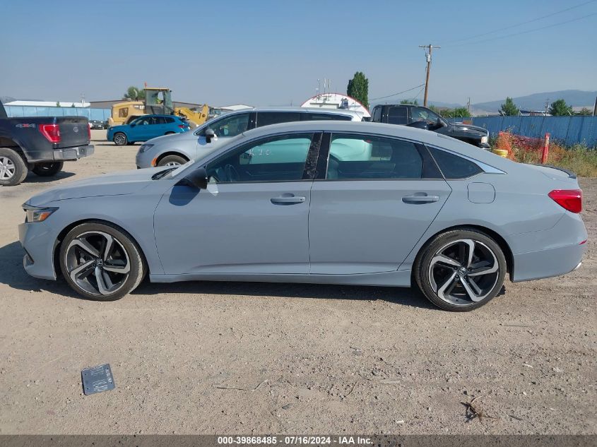 2021 Honda Accord Sport VIN: 1HGCV1F34MA100240 Lot: 39868485