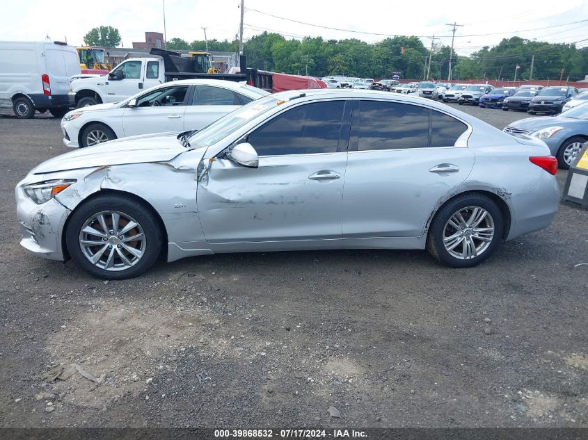 2016 Infiniti Q50 2.0T Premium VIN: JN1CV7AR4GM251131 Lot: 39868532