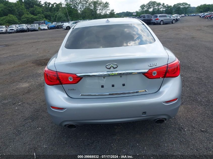 2016 Infiniti Q50 2.0T Premium VIN: JN1CV7AR4GM251131 Lot: 39868532