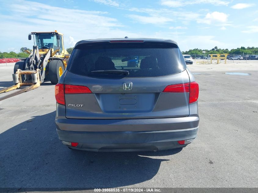 2016 Honda Pilot Exl VIN: 5FNYF5H55GB023655 Lot: 39868535