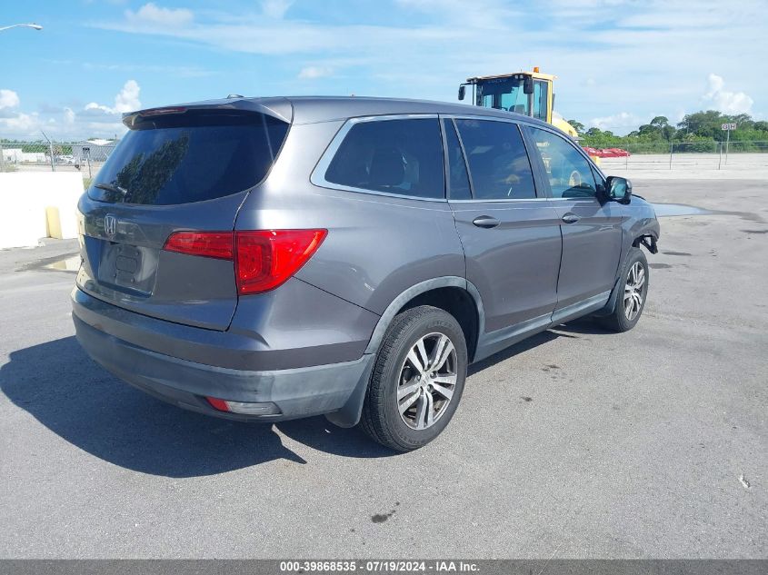 2016 Honda Pilot Exl VIN: 5FNYF5H55GB023655 Lot: 39868535