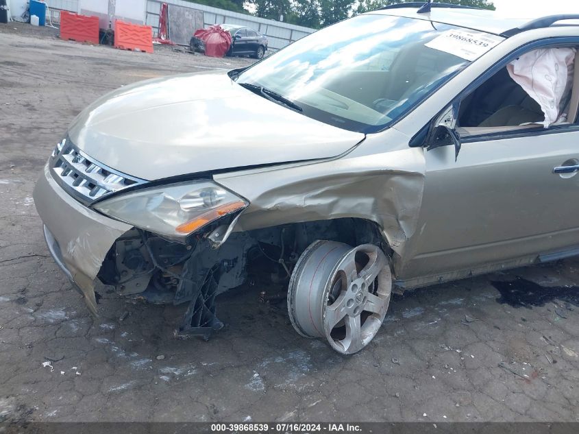 JN8AZ08W45W408884 2005 Nissan Murano Sl