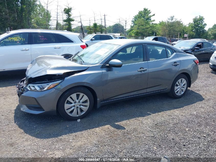 2022 Nissan Sentra S Xtronic Cvt VIN: 3N1AB8BV5NY279516 Lot: 39868547