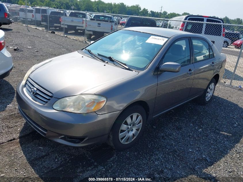 2004 Toyota Corolla Le VIN: 2T1BR38E24C185647 Lot: 39868578