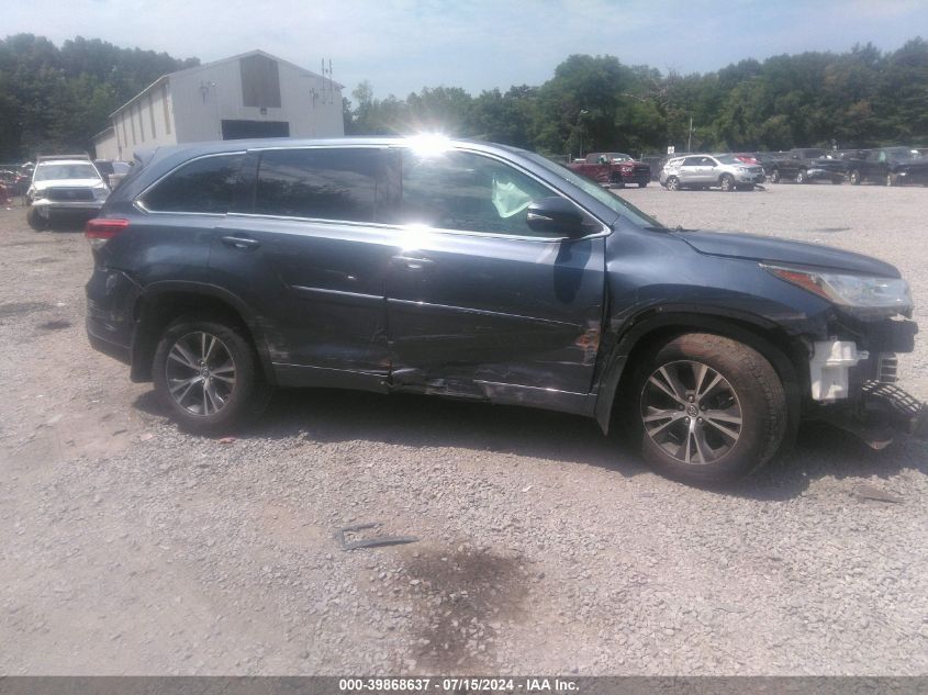 2017 Toyota Highlander Le VIN: 5TDBZRFH1HS410122 Lot: 39868637