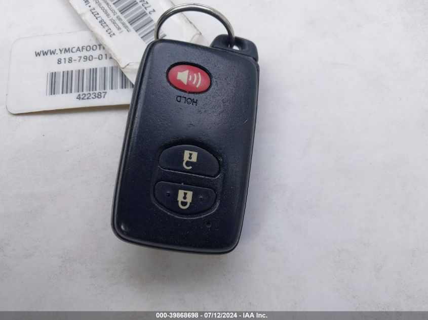 2010 Toyota Prius Ii VIN: JTDKN3DU6A0114014 Lot: 39868698