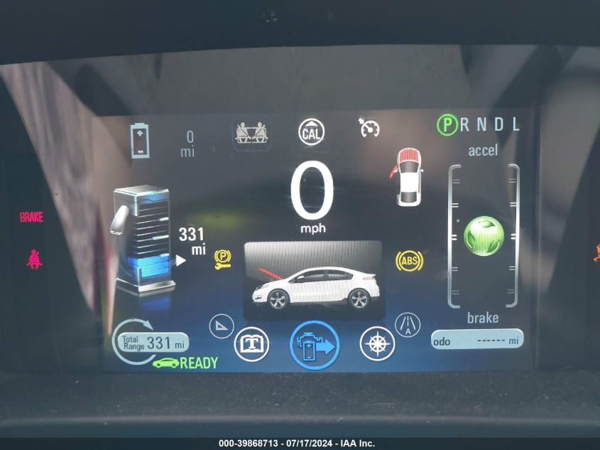 2014 Chevrolet Volt VIN: 1G1RA6E42EU117073 Lot: 39868713