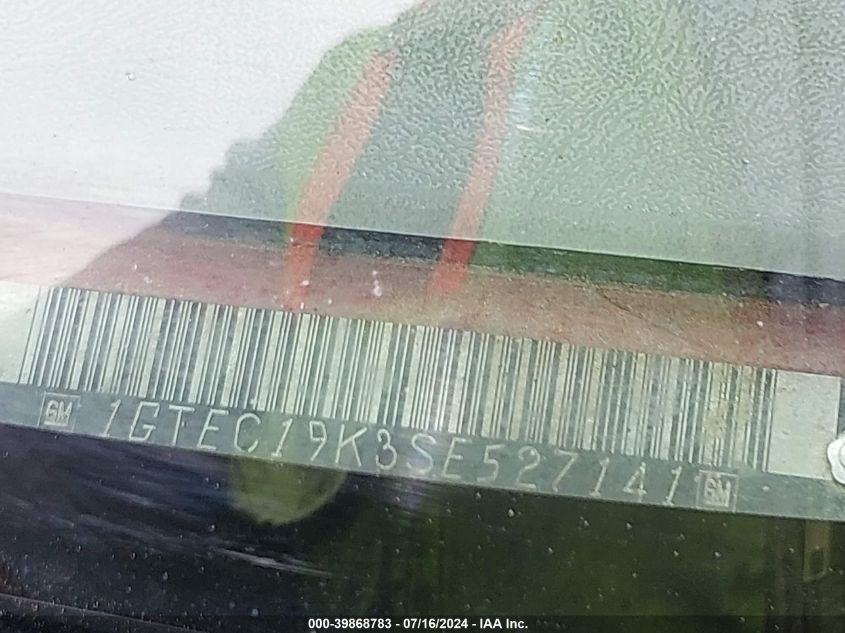 1995 GMC Sierra C1500 VIN: 1GTEC19K3SE527141 Lot: 39868783