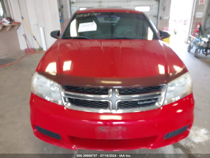 2011 Dodge Avenger Mainstreet VIN: 1B3BD1FB6BN526524 Lot: 39868787