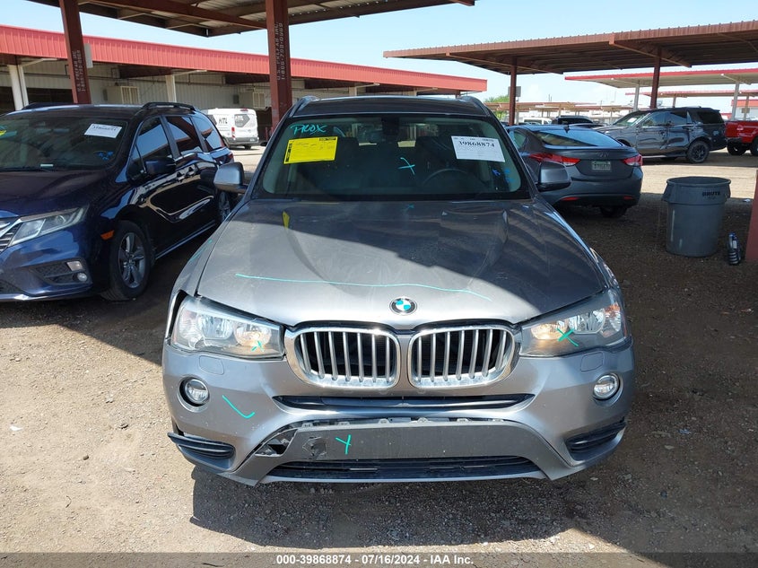 2017 BMW X3 Sdrive28I VIN: 5UXWZ7C51H0T44074 Lot: 39868874
