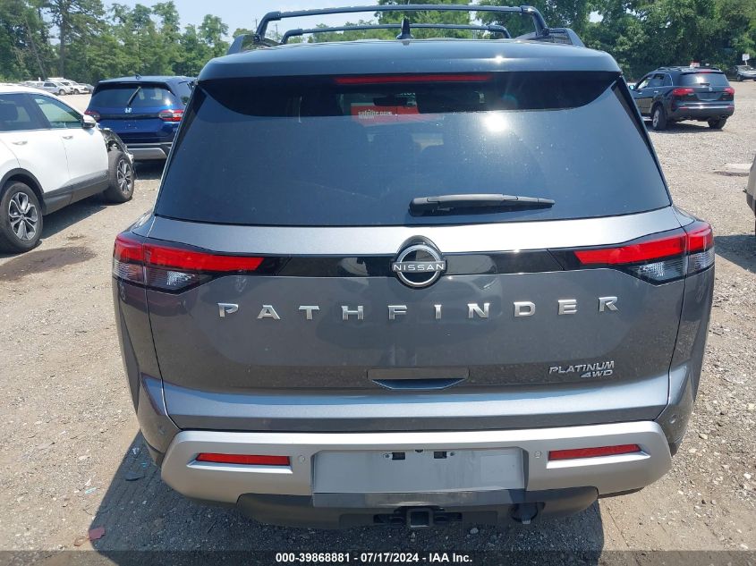 2023 Nissan Pathfinder Platinum 4Wd VIN: 5N1DR3DK5PC247443 Lot: 39868881