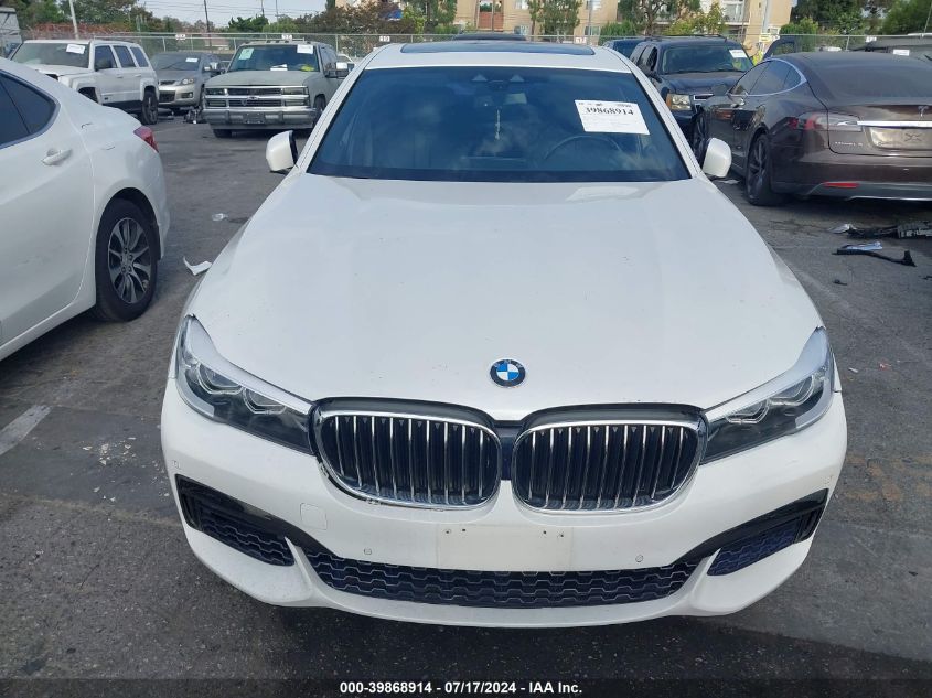 2018 BMW 740 I VIN: WBA7E2C56JB214884 Lot: 39868914