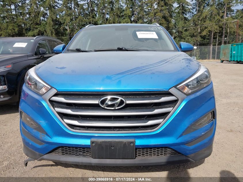 2018 Hyundai Tucson Sel VIN: KM8J3CA47JU705074 Lot: 39868916