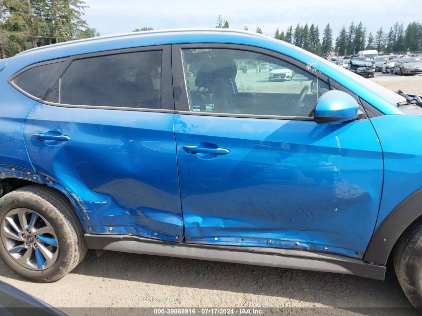 2018 Hyundai Tucson Sel VIN: KM8J3CA47JU705074 Lot: 39868916