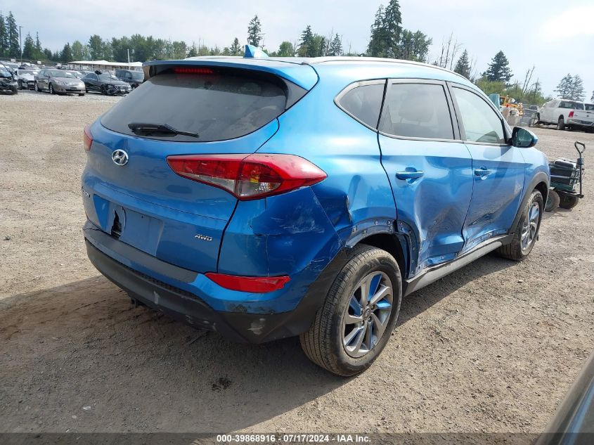 2018 Hyundai Tucson Sel VIN: KM8J3CA47JU705074 Lot: 39868916