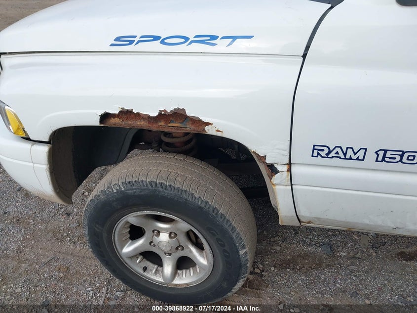 2001 Dodge Ram 1500 VIN: 3B7HF13ZX1G202228 Lot: 39868922