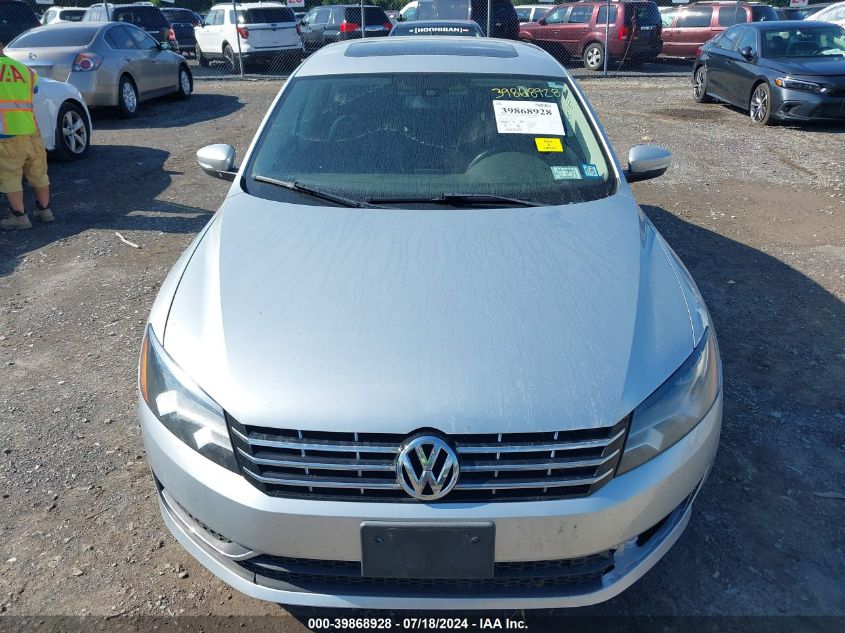 2013 Volkswagen Passat 2.5L Se VIN: 1VWBP7A37DC010550 Lot: 39868928