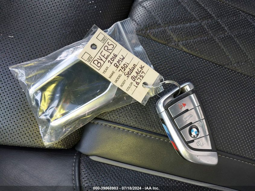 2016 BMW 7 SERIES - WBA7B0C56GG526809