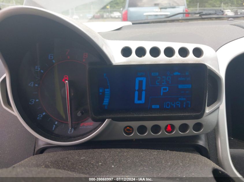 2013 Chevrolet Sonic Rs Auto VIN: 1G1JG6SB3D4138849 Lot: 39868997